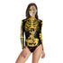 Halloween Costumes Vintage Skeleton Rose Scary Skinny 2019 Halloween Cosplay Stretchy Outfit - menochic